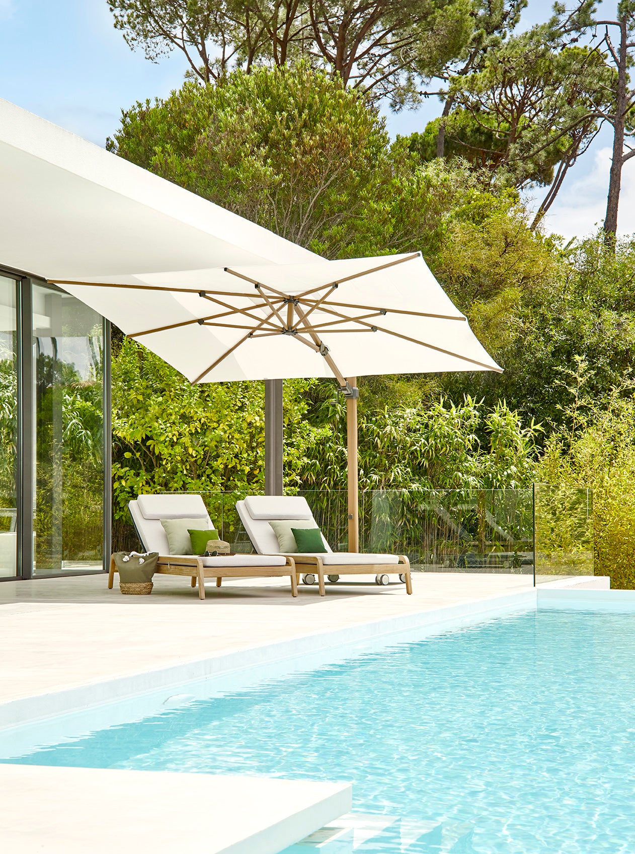 flexx patio umbrella Flexx Luxury Outdoor Double Lounger – Luxe Garden Spaces