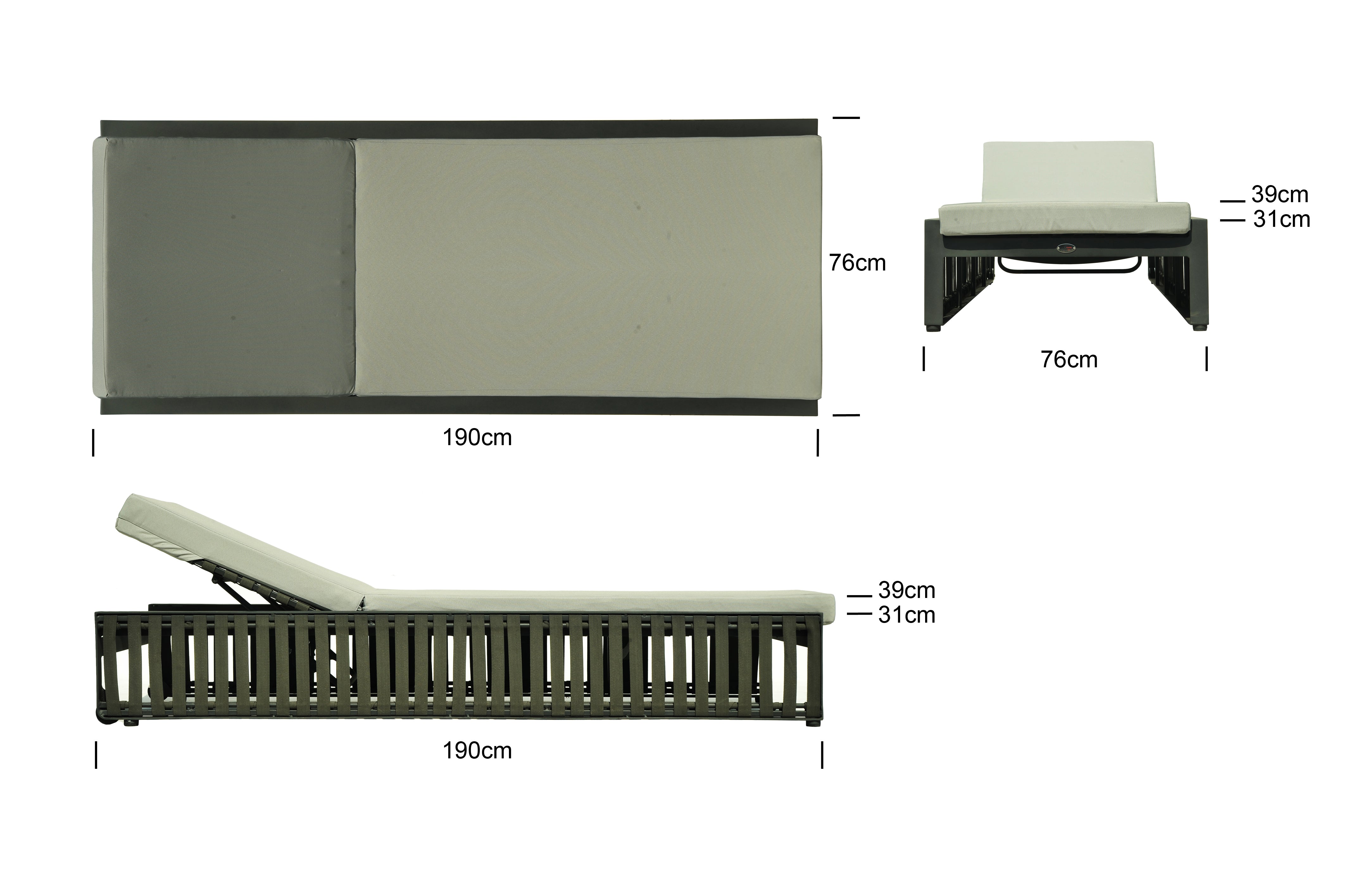 Luxury Skyline Horizon Pool and Garden Lounger