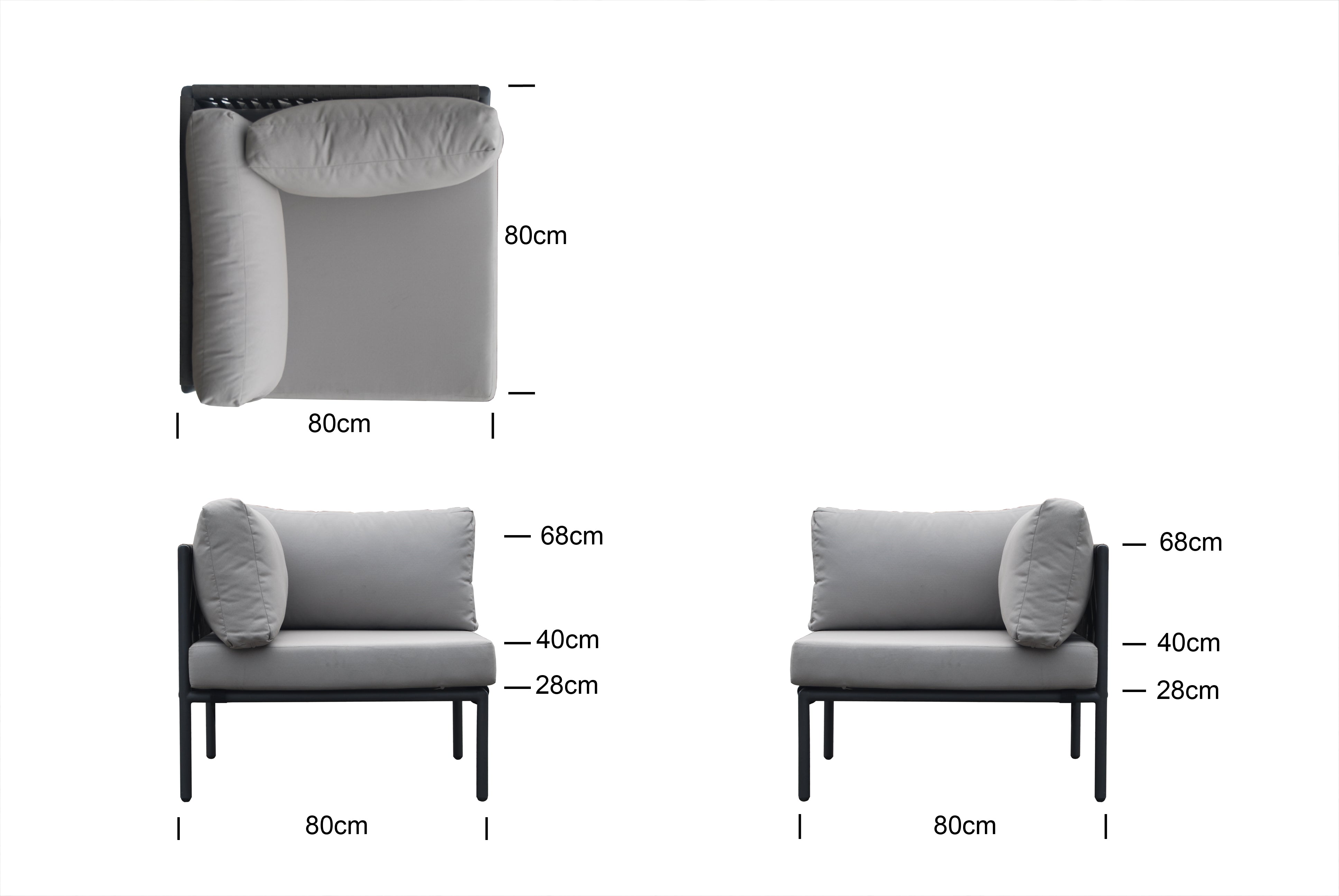 Luxury Skyline Kitt Outdoor Corner Seating - 4 Variations