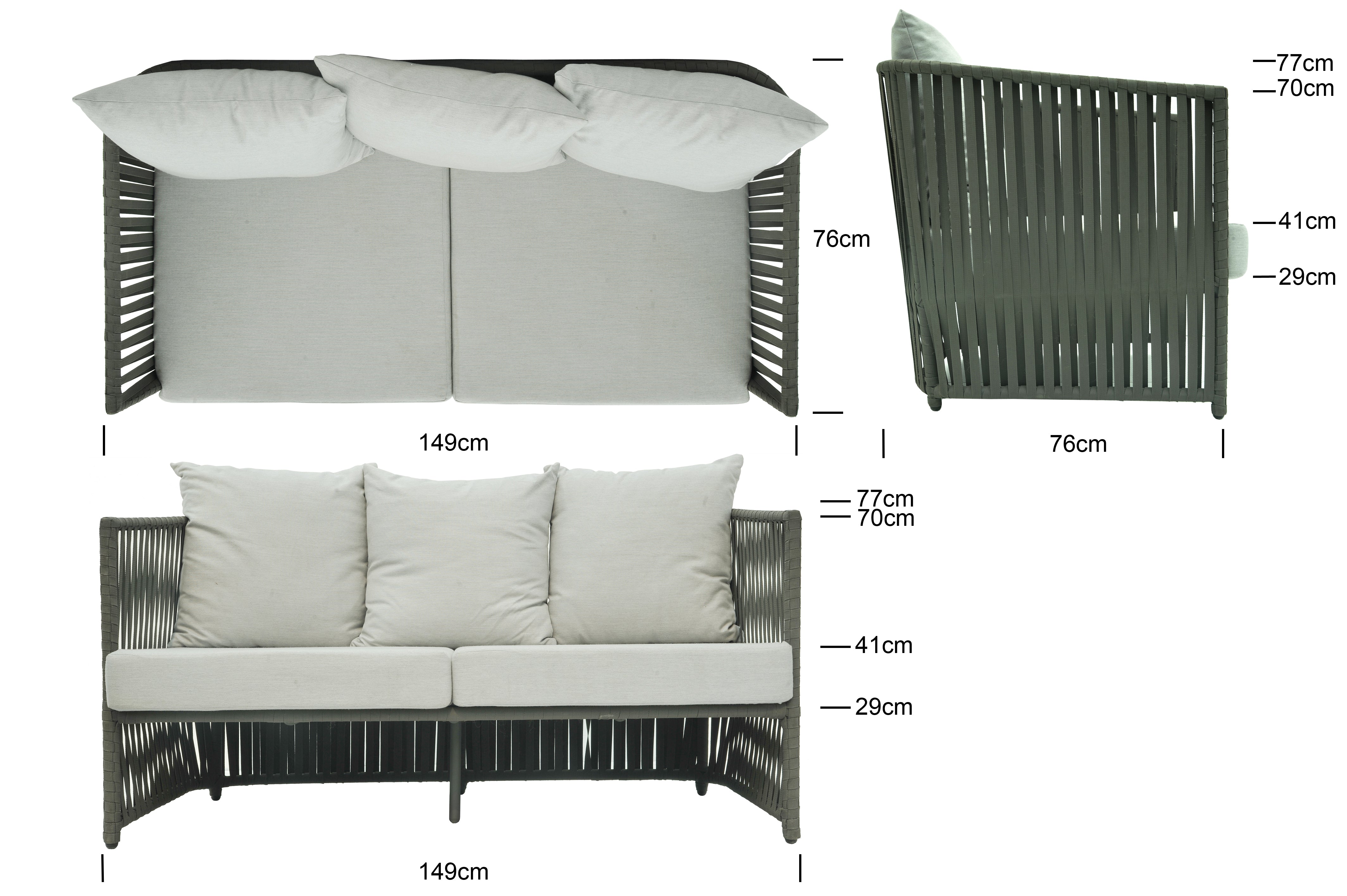 Skyline Milano Outdoor Loveseat