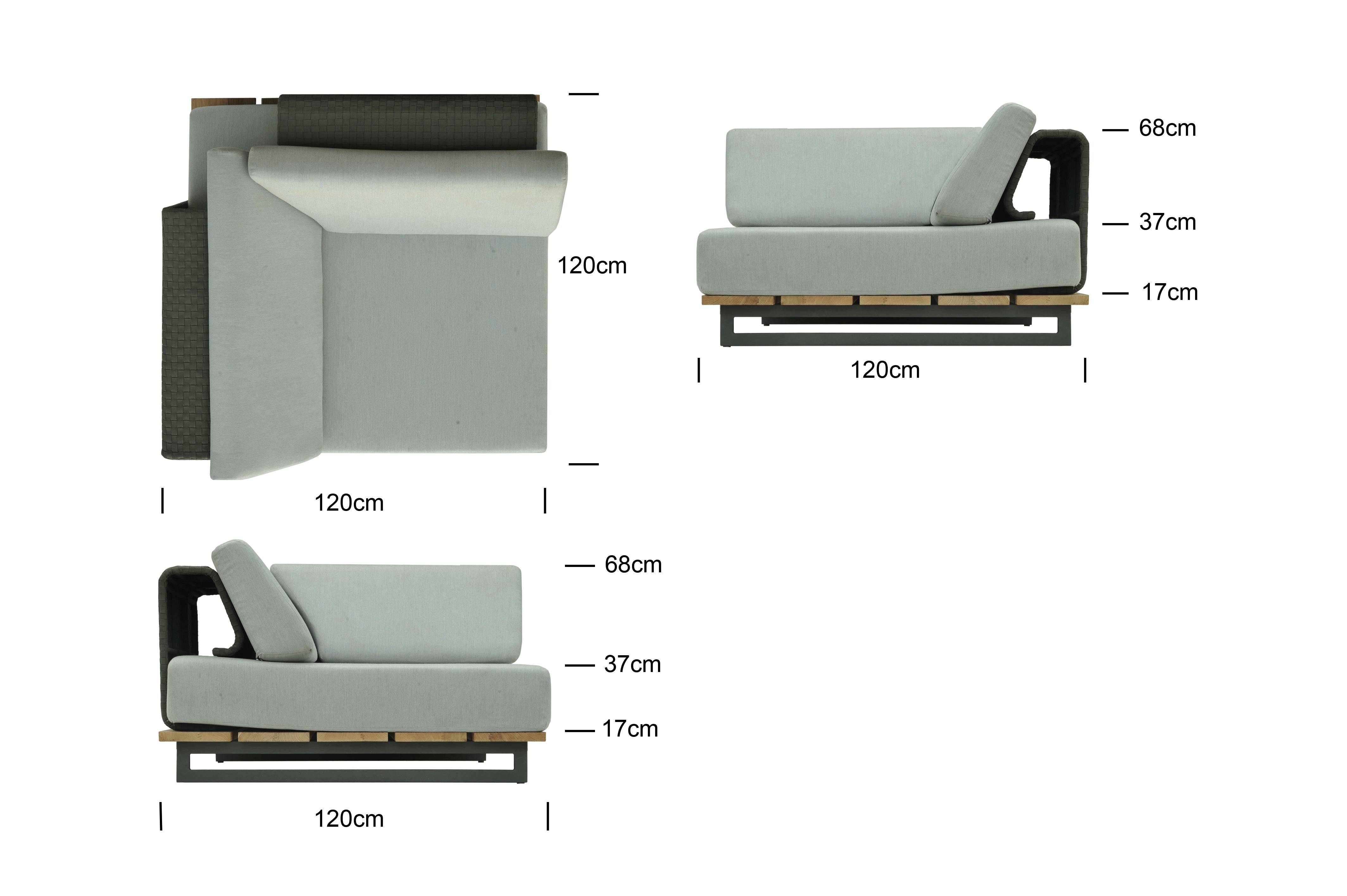 ONA Outdoor Corner Seat